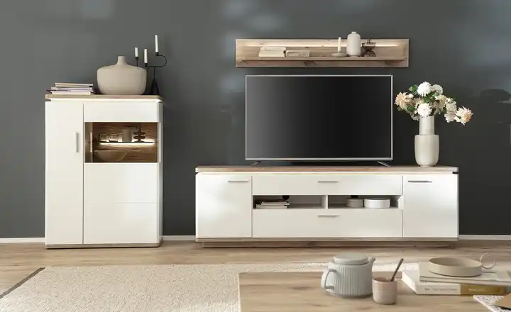 Sonderangebot uno Wohnkombination Parez | Kabeldurchlass/Kabelkanal, Schubkastendämpfer, Türdämpfer