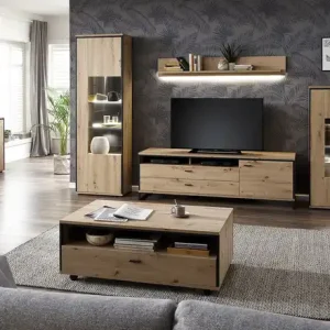 Nur Heute uno Wohnkombination Argon | Schubkastendämpfer, Kabeldurchlass/Kabelkanal