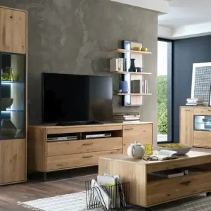 Top-Angebot Woodford Wohnkombination Oakland | Schubkastendämpfer, Türdämpfer, Kabeldurchlass/Kabelkanal