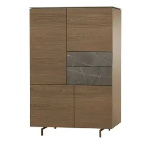 uno Highboard Stone | mit Schubladenabsetzung | Höffner Neue Ware