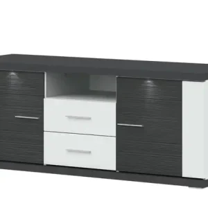 Jetzt Kaufen uno Lowboard Titan | 151 cm, Weiß, Graphit | Höffner