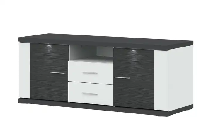 Jetzt Kaufen uno Lowboard Titan | 151 cm, Weiß, Graphit | Höffner