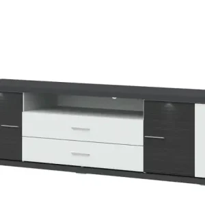 Preisreduziert uno Lowboard Titan | 207 cm, Weiß, Graphit | Höffner