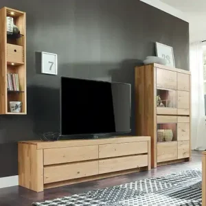 WÖSTMANN Wohnwand Soleo 3000 | Wildeiche | Höffner Kracherpreis