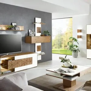 HARTMANN Wohnwand Caya | Eiche, Weiß | Möbel Höffner Neue Ware