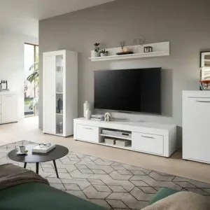 Wohnwand Bardenas | Weiß | Möbel Höffner Heißes Angebot