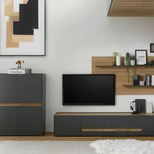 Wohnwand Cande | Anthrazit | Möbel Höffner Jetzt Bestellen