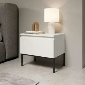 Selsey Nachtkommode mit Kufengestell Bemmi | Weiß Solange Der Vorrat Reicht