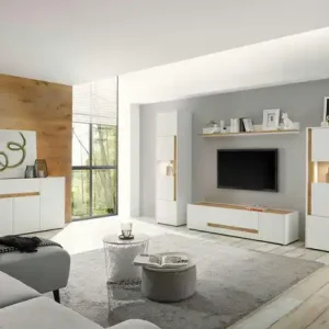 Wohnwand Cande | Eiche (Nachbildung) | Möbel Höffner Sonderangebot