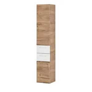 Angebot smart Hochschrank Onda | Eiche (Nachbildung), Weiß