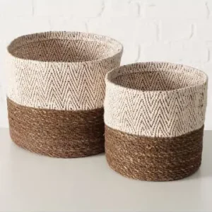 Echt Boltze 2er-Set: Körbe "Eija" in Braun/ Weiß günstig kaufen | limango