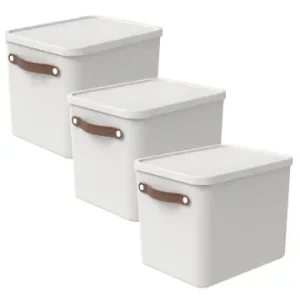 Günstig Rotho 3er-Set Aufbewahrungsbox Maloja 27l günstig kaufen | limango