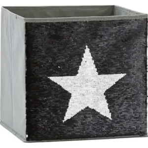STORE IT Ordnungsbox "Stern" in Grau/ Silber/ Schwarz - (B)32 x (H)32 x (T)32 cm günstig kaufen | limango Rabatt