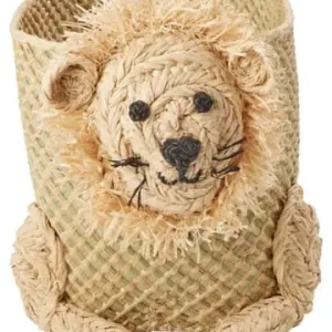 Rabatt Rice Aufbewahrungskorb "Lion" in Beige - (H)34 xØ 20 cm günstig kaufen | limango