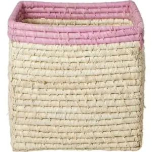 Rice Aufbewahrungskorb in Creme/ Pink - (B)20 x (H)20 x (T)20 cm günstig kaufen | limango Preis Gesenkt