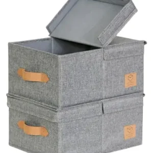 STORE IT 2er-Set: Ordnungsboxen "Premium" in Grau - (B)33 x (H)25 x (T)16 cm günstig kaufen | limango Jetzt Bestellen