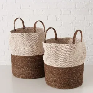 Boltze 2er-Set: Körbe "Eija" in Braun/ Weiß günstig kaufen | limango Sofort Bestellen