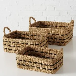 Boltze 3er-Set: Körbe "Bokar" in Hellbraun/ Schwarz günstig kaufen | limango Meistverkauft