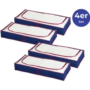 Beliebt Wenko 4er-Set: Aufbewahrungsboxen "Maximex" in Dunkelblau - (B)100 x (H)45 x (T)15 cm günstig kaufen | limango