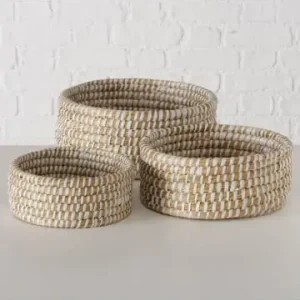 Boltze 3er-Set: Körbe "Hamilton" in Hellbraun/ Weiß günstig kaufen | limango Versand Am Gleichen Tag