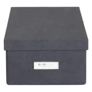 Zertifiziert BigsoBox Ordnungsbox in Schwarz - (B)22,5 x (H)13,5 x (T)31,5 cm günstig kaufen | limango