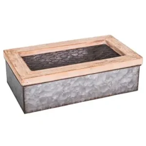 Anticline Aufbewahrungsbox in Silber/ Natur - (B)29 x (H)17 x (T)9 cm günstig kaufen | limango Rabatt