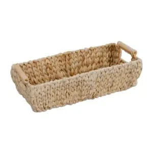 Rabatt relaxdays Aufbewahrungskorb in Natur - (B)43 x (H)13,5 x (T)19 cm günstig kaufen | limango