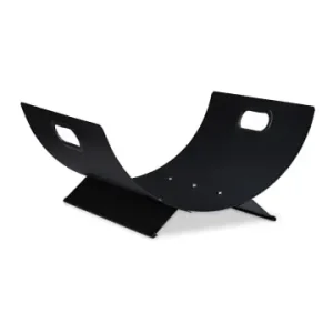 Kracherpreis relaxdays Kaminholzkorb in Schwarz - (B)40,5 x (H)18,5 x (T)33 cm günstig kaufen | limango