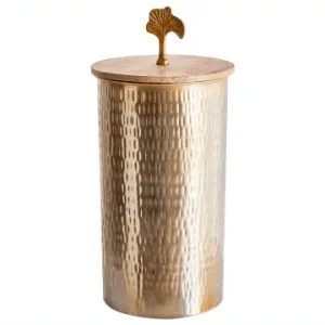 Jetzt Bestellen Beliani Bad-Kleinaufbewahrung ASWAN in Gold/Braun - (W) 19 x (H) 40 x (L) 19 cm günstig kaufen | limango