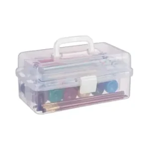 Neuheit relaxdays Aufbewahrungsbox in Transparent/ Weiß - (B)33 x (H)14,5 x(T)19 cm günstig kaufen | limango