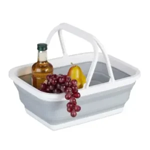 Preisreduziert relaxdays Faltkorb in Weiß/ Grau - 8 L günstig kaufen | limango