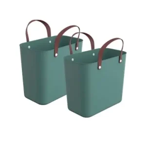 Top-Seller Rotho Albula 2er-Set Einkaufskörbe Taschen 25l in Mistelgrün günstig kaufen | limango