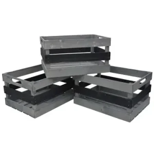 UNUS 3er Set Holzkiste in Schwarz günstig kaufen | limango Expressversand