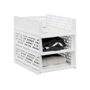 relaxdays 3 x Schrank Organizer in Weiß - (B)33,5 x (H)13 x (T)43,5 cm günstig kaufen | limango Top-Seller