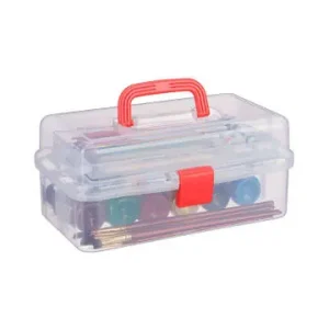 relaxdays Aufbewahrungsbox in Transparent/ Rot - (B)33 x (H)14 x (T)19,5 cm günstig kaufen | limango Schneller Versand