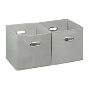 Schneller Versand relaxdays 4x Regalkorb in Grau - 30 cm günstig kaufen | limango