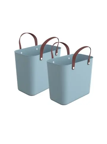 Preis Gesenkt Rotho Albula 2er-Set Einkaufskörbe Taschen 25l in Türkis tr. günstig kaufen | limango