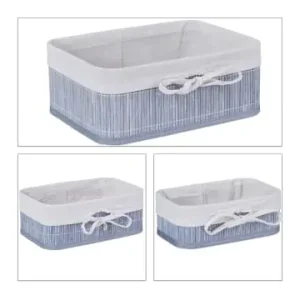 relaxdays 3-tlg. Aufbewahrungskorb Set in Grau/ Creme günstig kaufen | limango Billig