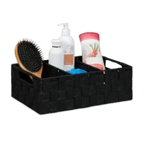 relaxdays Aufbewahrungskorb in Schwarz - (B)32x (H)10 x (T)21 cm günstig kaufen | limango Abverkauf