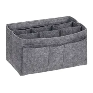 relaxdays Taschenorganizer in Dunkelgrau - (B)29 x (H)17 x (T)19 cm günstig kaufen | limango Solange Der Vorrat Reicht