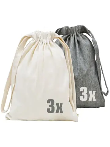 Wochenendangebot DuneDesign 6er Set Packbeutel Lenaro in Grau günstig kaufen | limango