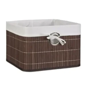 Jetzt Kaufen relaxdays 3 x Aufbewahrungskorb in Braun - (B)31 x (H)20 x (T)31 cm günstig kaufen | limango