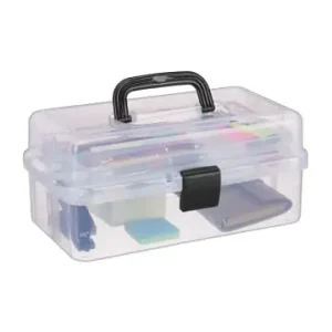 relaxdays Aufbewahrungsbox in Transparent/ Schwarz - (B)33 x (H)14,5 x(T)19 cm günstig kaufen | limango Bestpreis