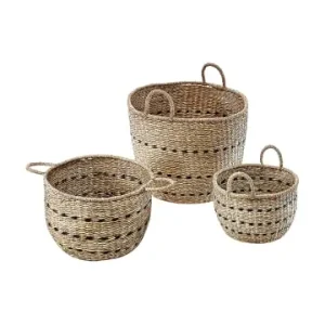 Top-Seller kobolo 3tlg. Set Dekokorb SEAGRASS3SET in Braun günstig kaufen | limango