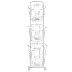 Kostenloser Versand Beliani Bad-Kleinaufbewahrung AYAPAL in Weiß - (W) 37 x (H) 123 x (L) 27 cm günstig kaufen | limango