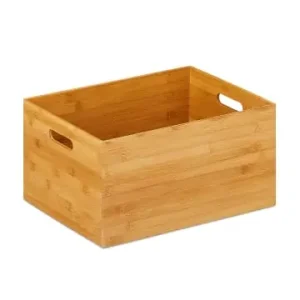 relaxdays 4 x Aufbewahrungskiste in Natur - (B)40 x (H)21 x (T)30 cm günstig kaufen | limango Kostenloser Versand