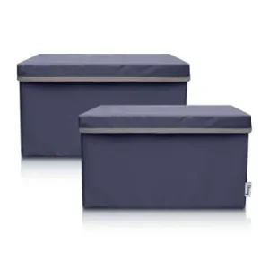 Kostenloser Rückversand Lifeney Aufbewahrungsbox 2er-Set Anthrazit, 37 x 25 x 21 cm günstig kaufen | limango