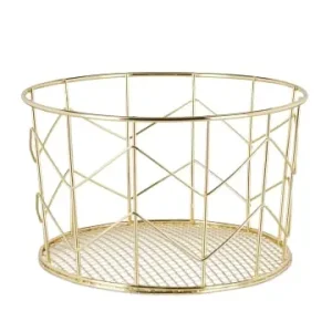 Markenprodukt relaxdays 3x Drahtkorb in Gold günstig kaufen | limango