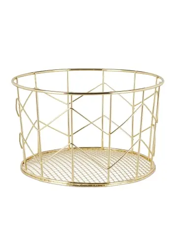 Markenprodukt relaxdays 3x Drahtkorb in Gold günstig kaufen | limango