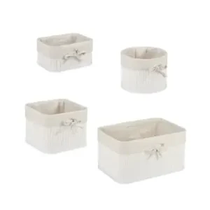 relaxdays 8 tlg. Aufbewahrungskorb Set in Weiß günstig kaufen | limango Jetzt Kaufen